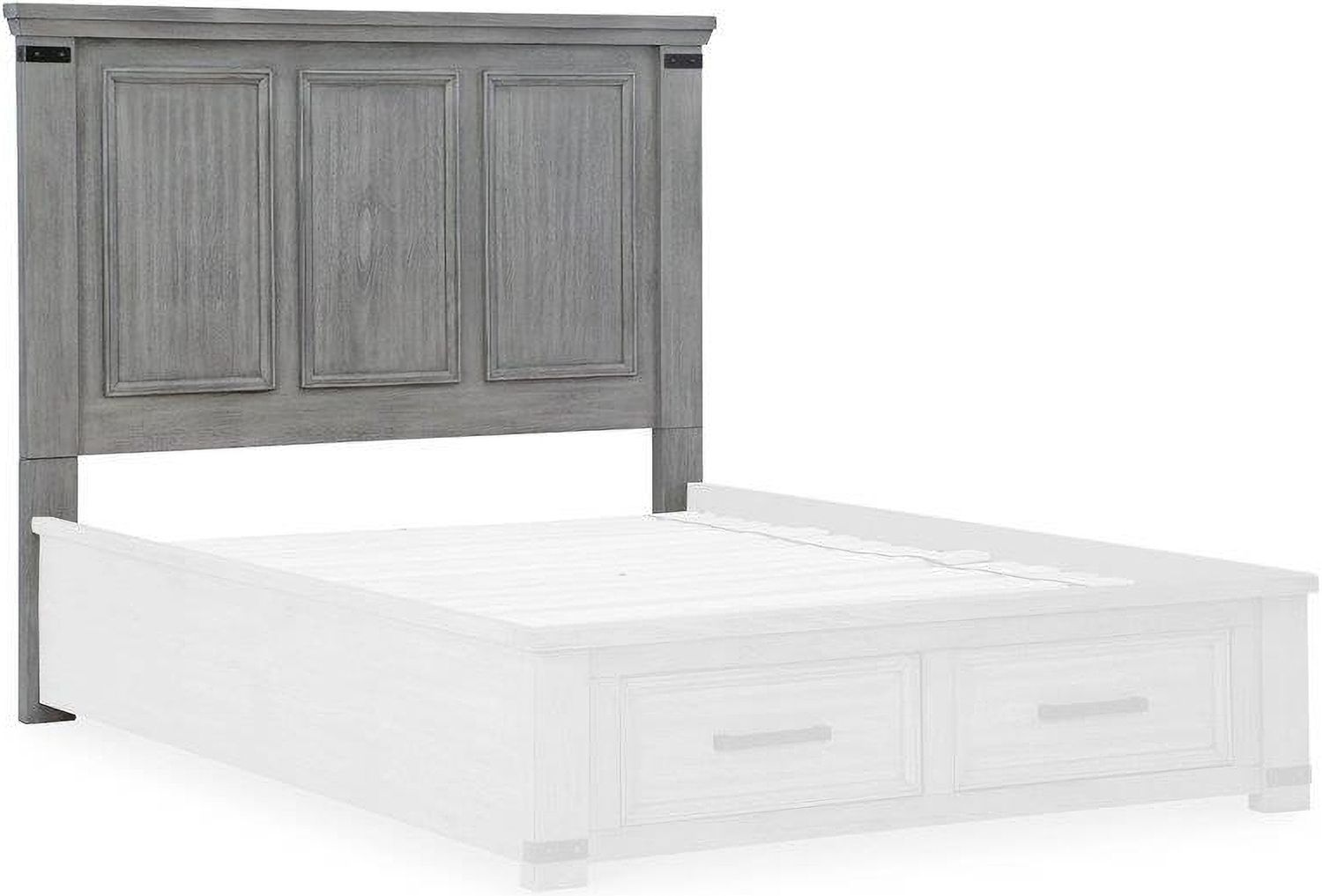 Russelyn Gray Queen Storage Headboard Only B77257
