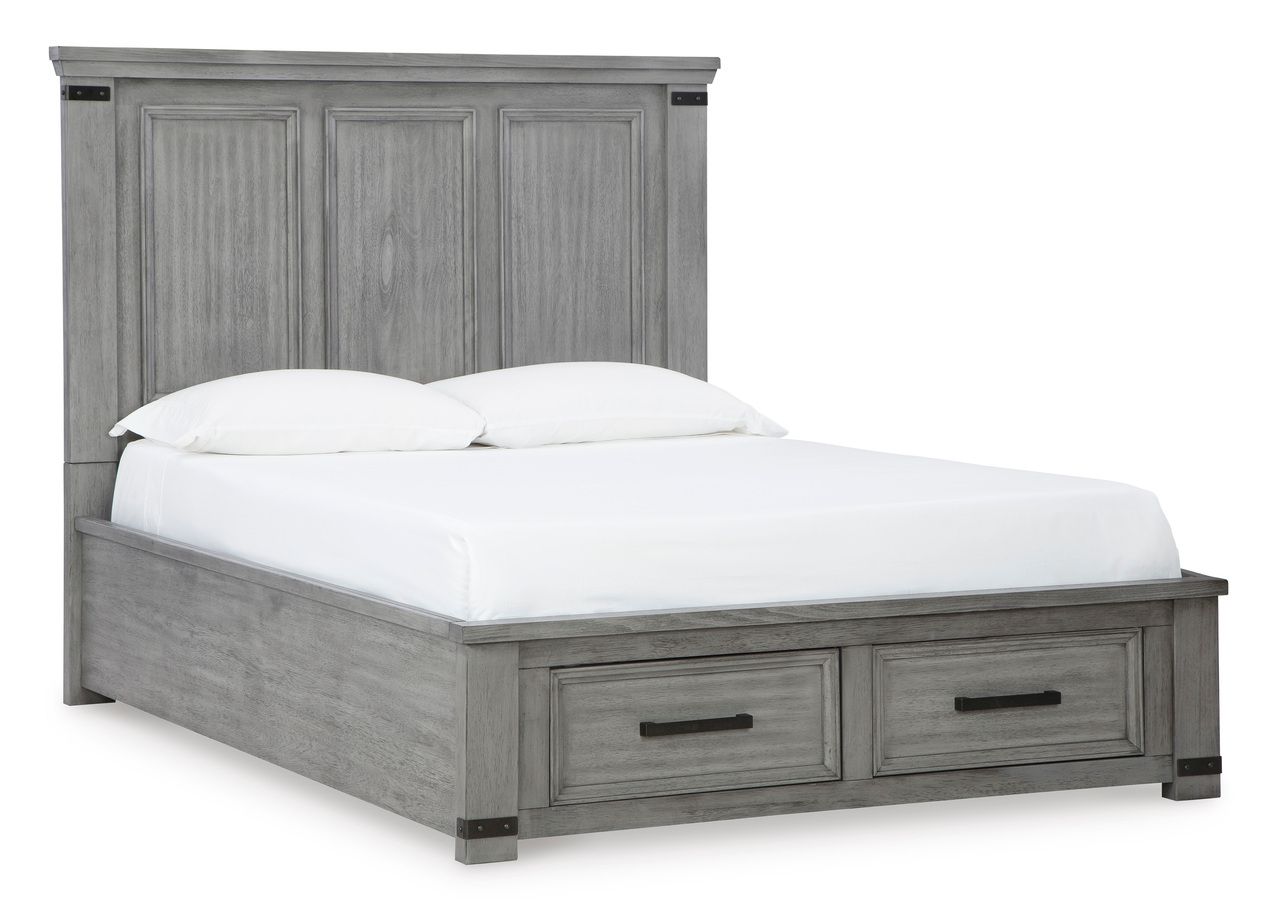 Russelyn Gray Queen Storage Headboard Only B77257