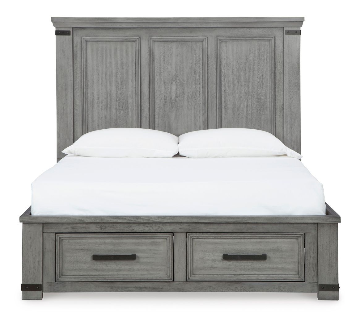Russelyn Gray Queen Storage Headboard Only B77257