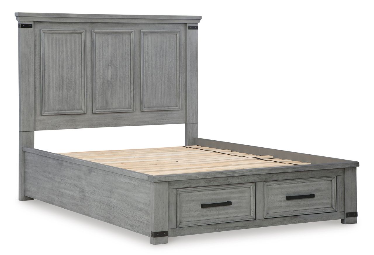 Russelyn Gray Queen Storage Headboard Only B77257