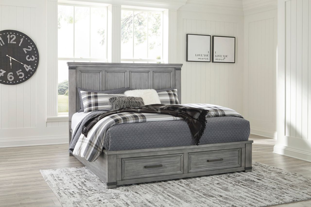 Russelyn Gray King/California King Panel Headboard Only B77258