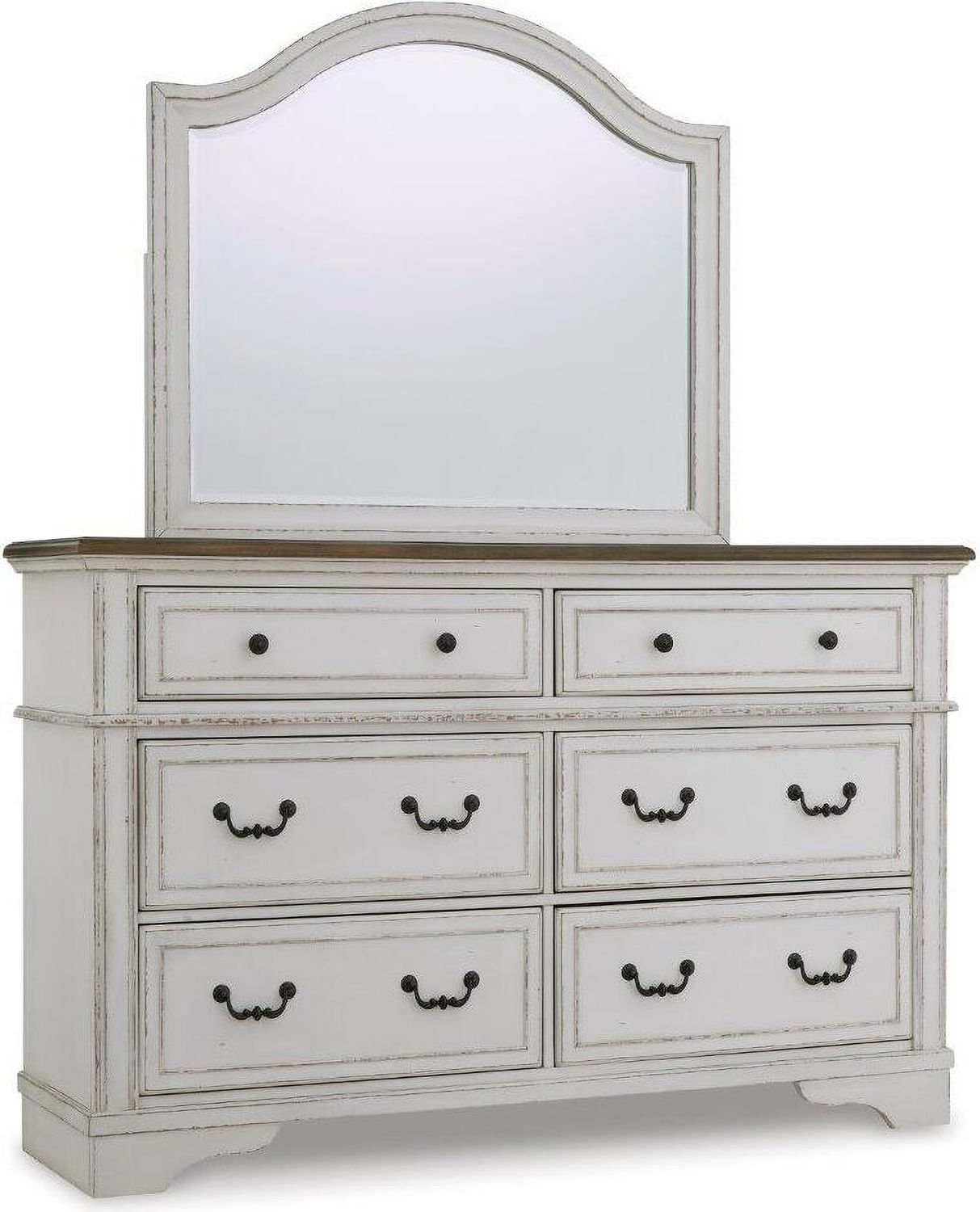 Brollyn Chipped White Mirror B77336