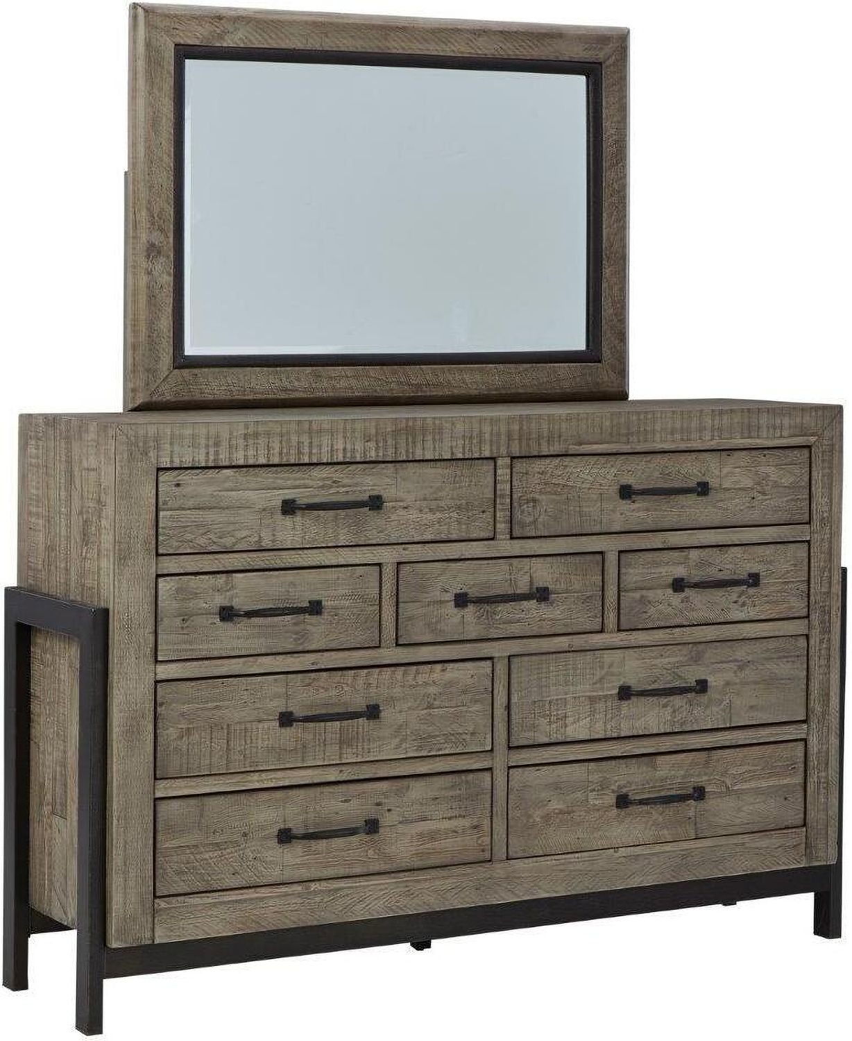 Brennagan Gray Bedroom Mirror B77436