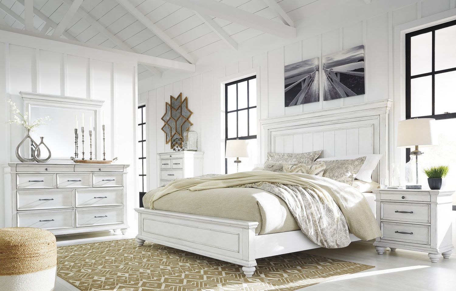 Kanwyn Whitewash Dresser B77731