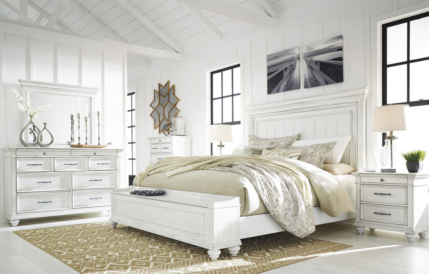 Kanwyn Whitewash Dresser B77731