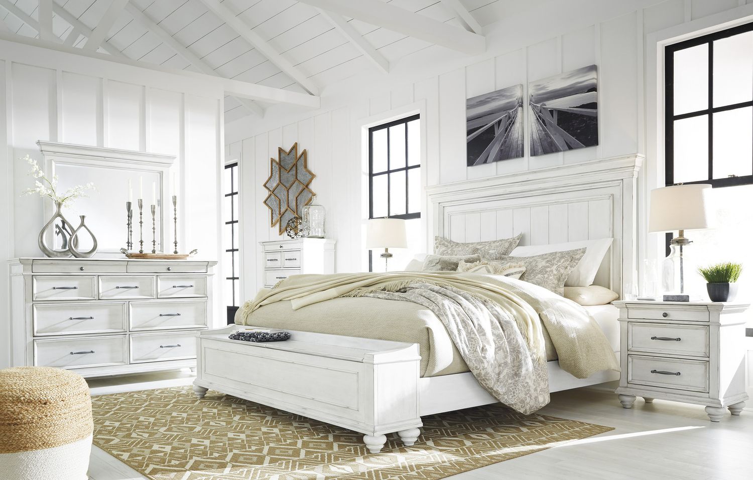 Kanwyn Whitewash Dresser B77731