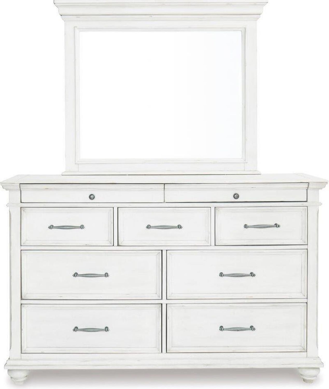 Kanwyn Whitewash Bedroom Mirror B77736