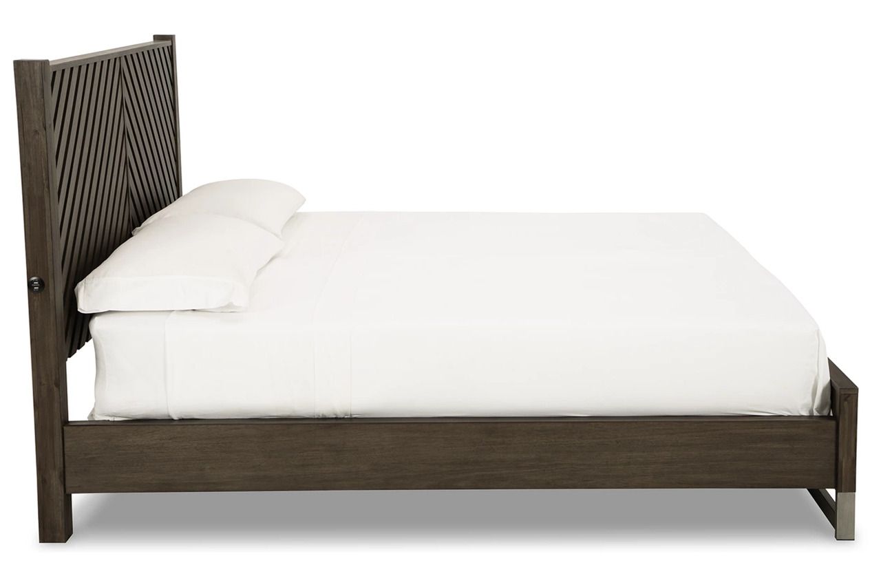Arkenton California King Panel Bed In Grayish Brown B786B5