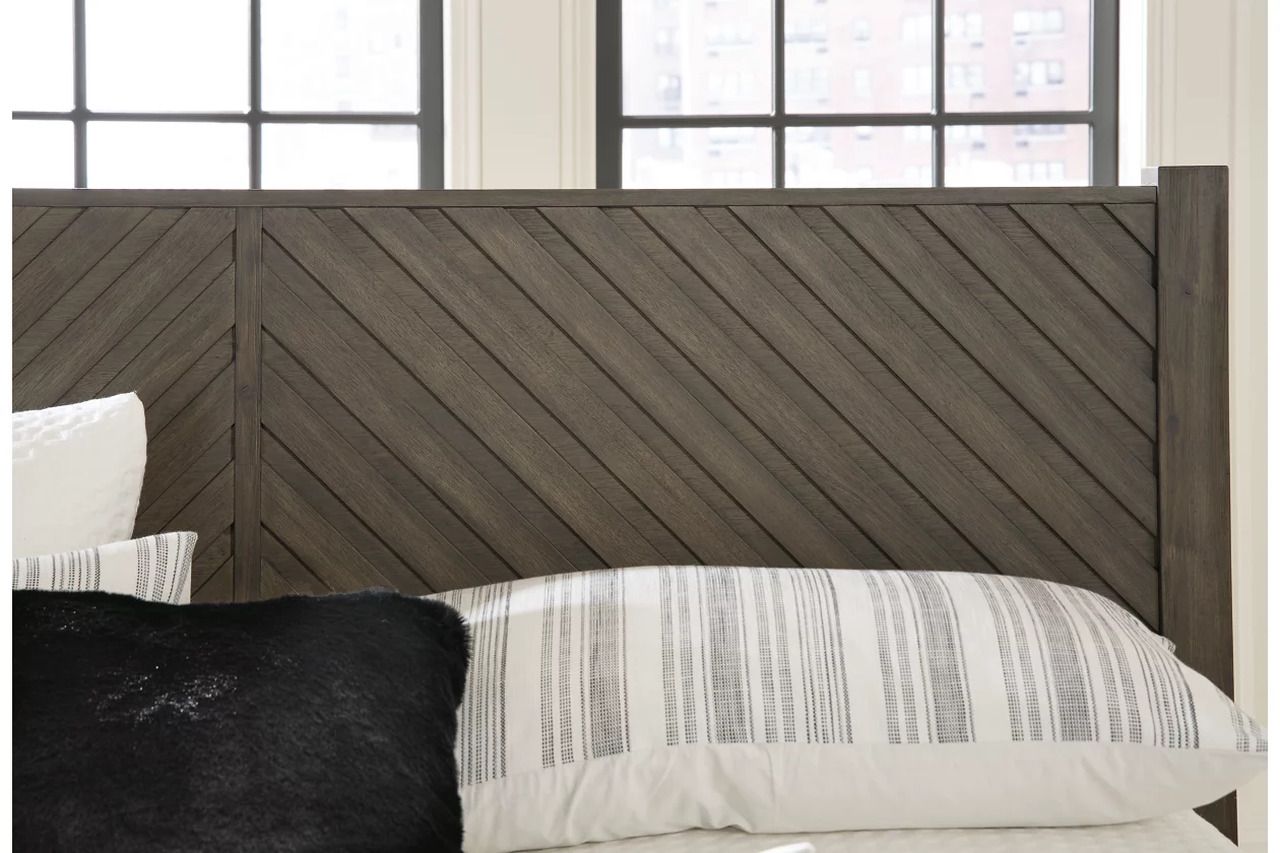 Arkenton California King Panel Bed In Grayish Brown B786B5