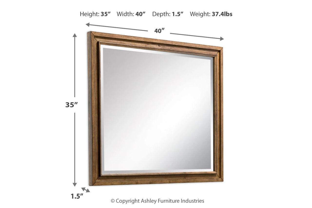 Sturlayne Bedroom Mirror In Brown B78736