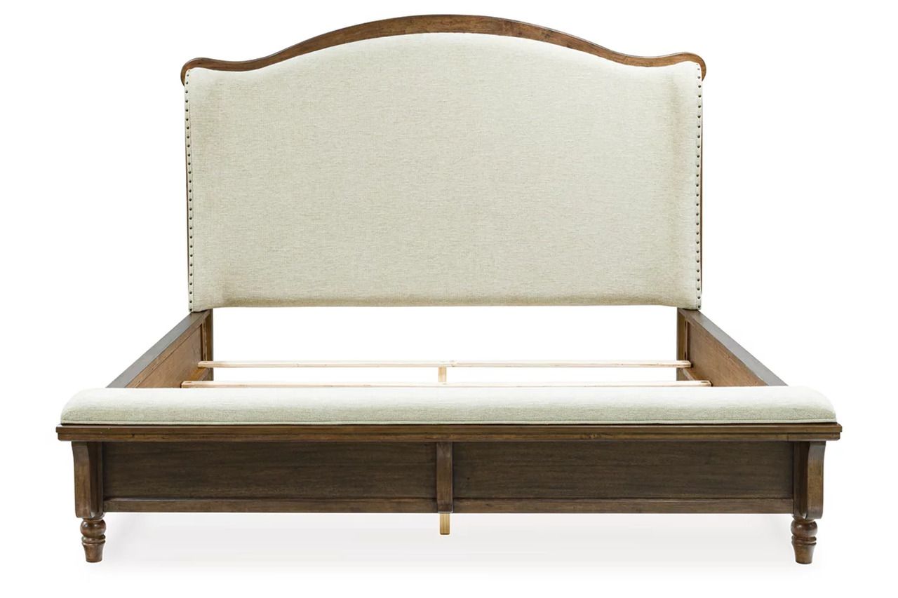 Sturlayne Queen Upholstered Panel Bed In Brown B787B2