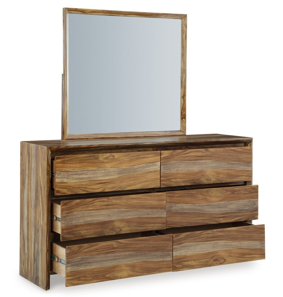 Dressonni Bedroom Mirror In Brown B79036