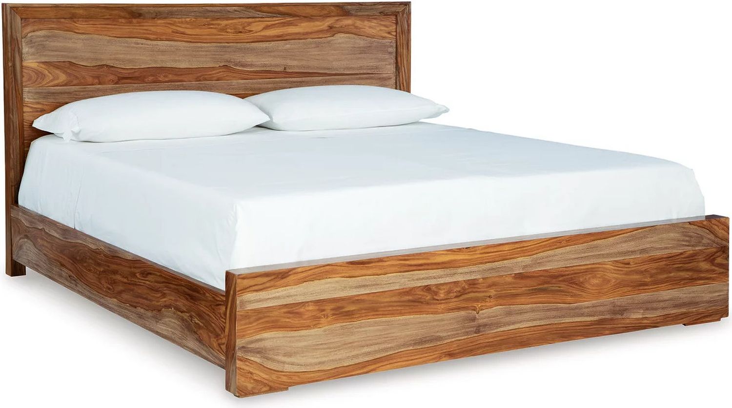 Dressonni Queen Panel Bed In Brown B790B2