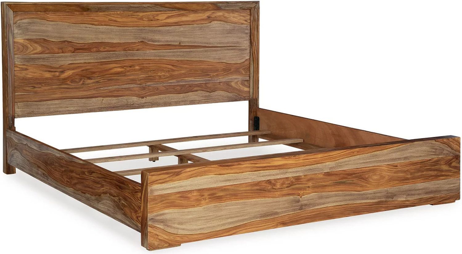 Dressonni Queen Panel Bed In Brown B790B2