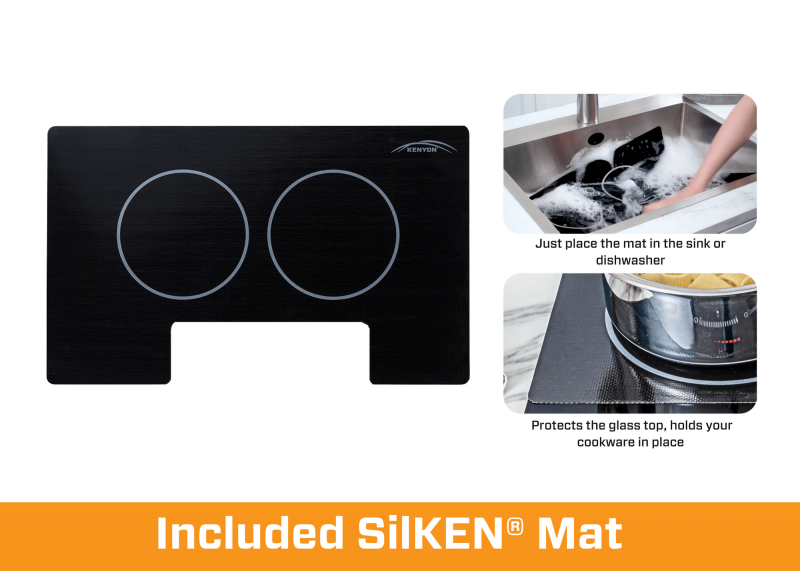 Bridge Induction 2 Burner Landscape, Including SilKEN® Mat B80325