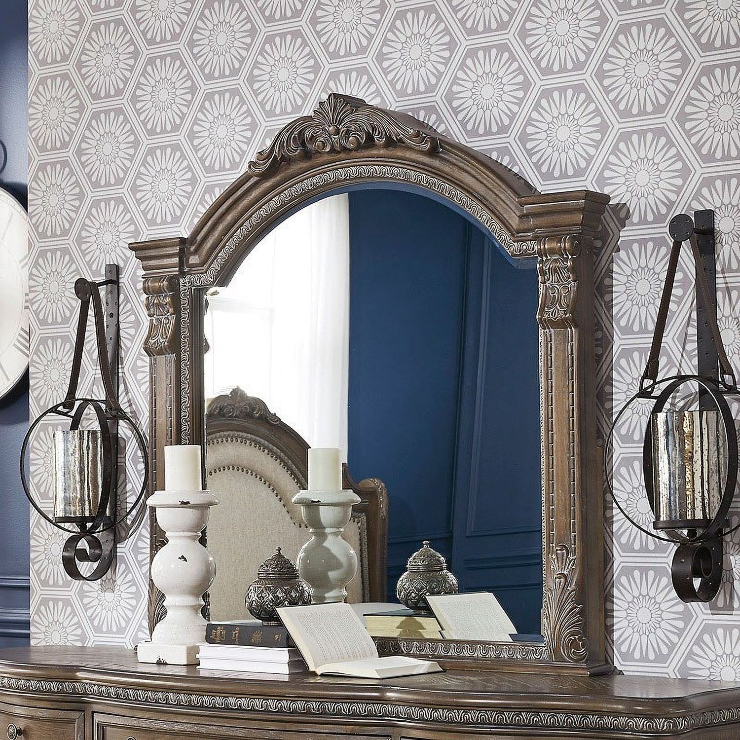 Charmond Brown Bedroom Mirror B80336