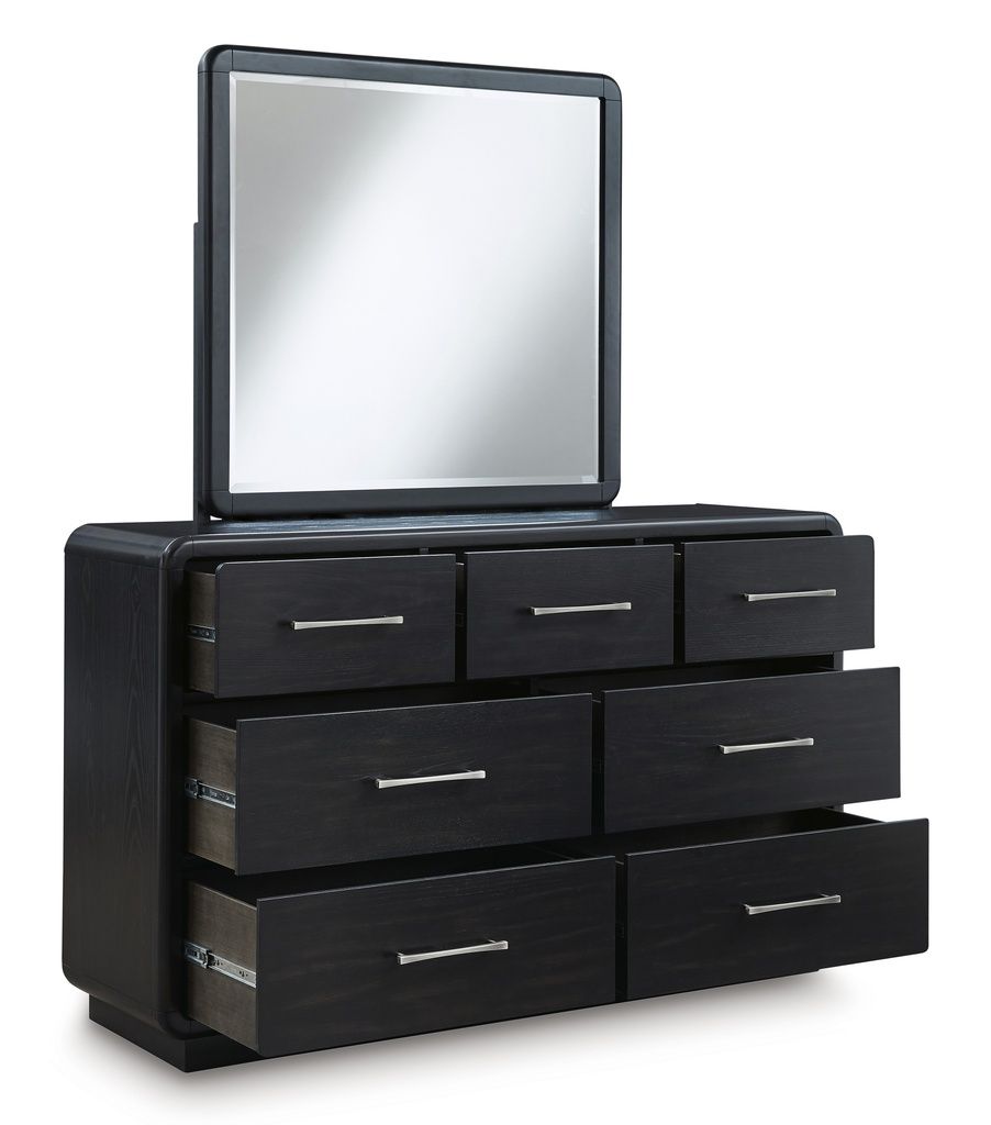 Rowanbeck Bedroom Mirror In Black B82136