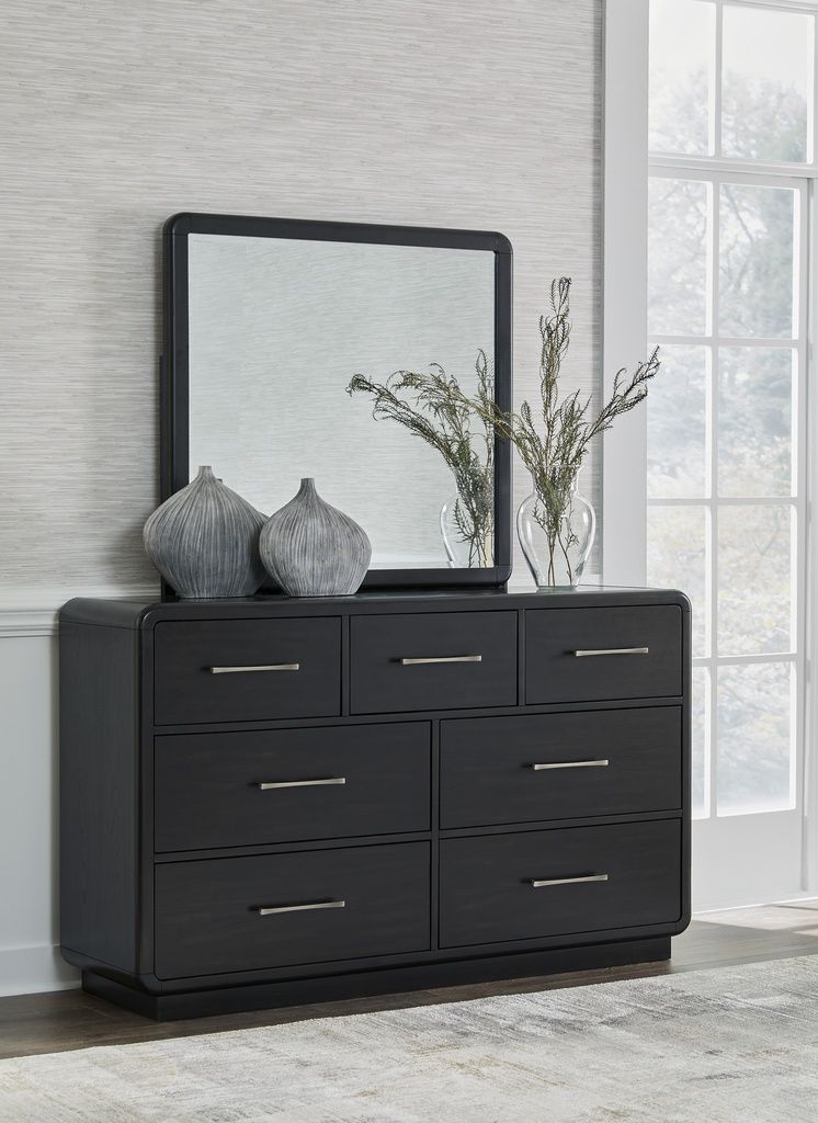 Rowanbeck Bedroom Mirror In Black B82136