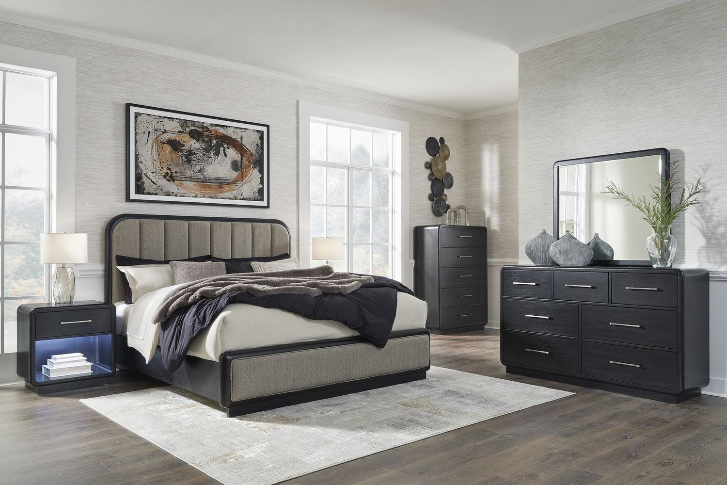 Rowanbeck Nightstand In Black B82191