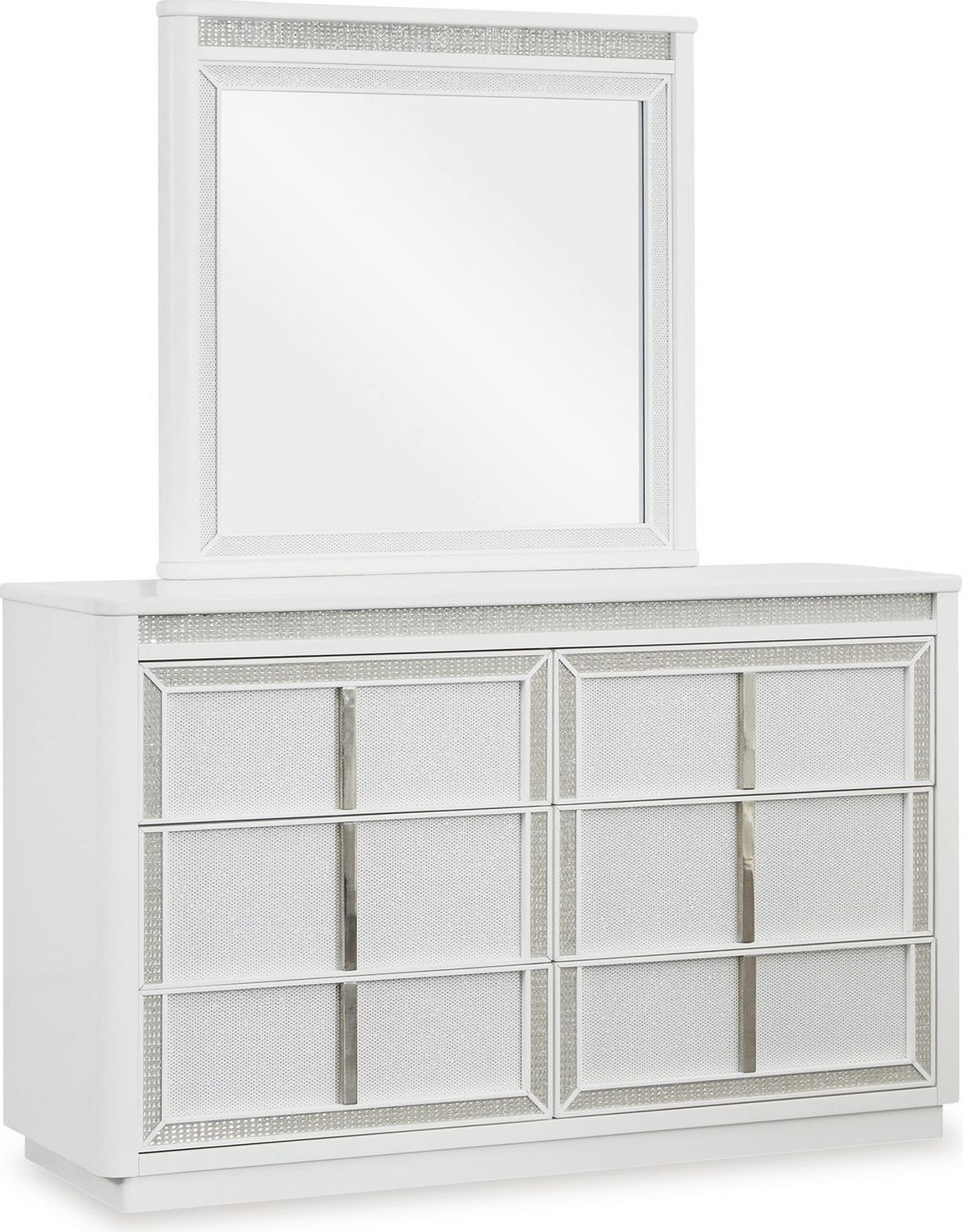 Chalanna Bedroom Mirror In White B82236