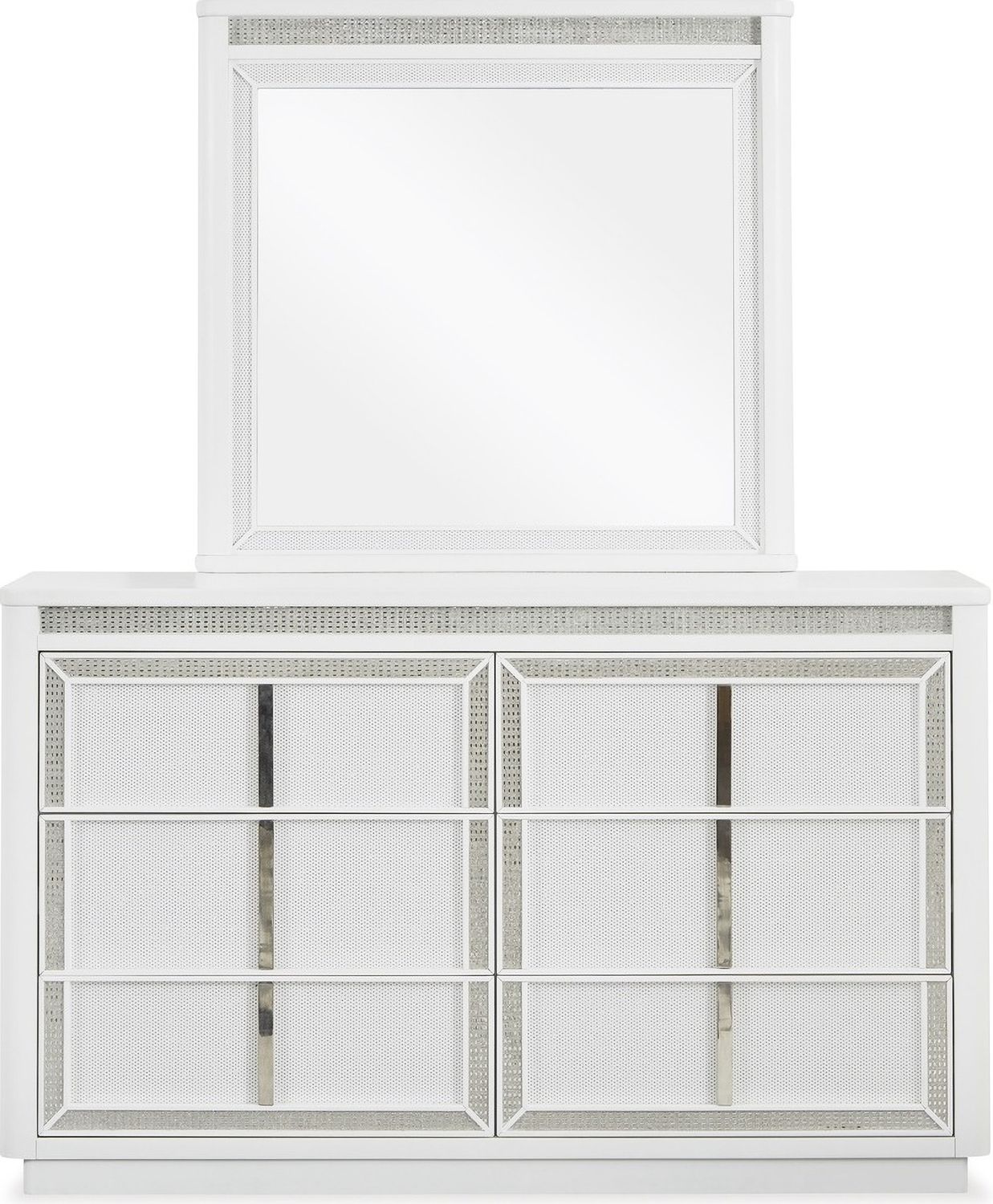 Chalanna Bedroom Mirror In White B82236