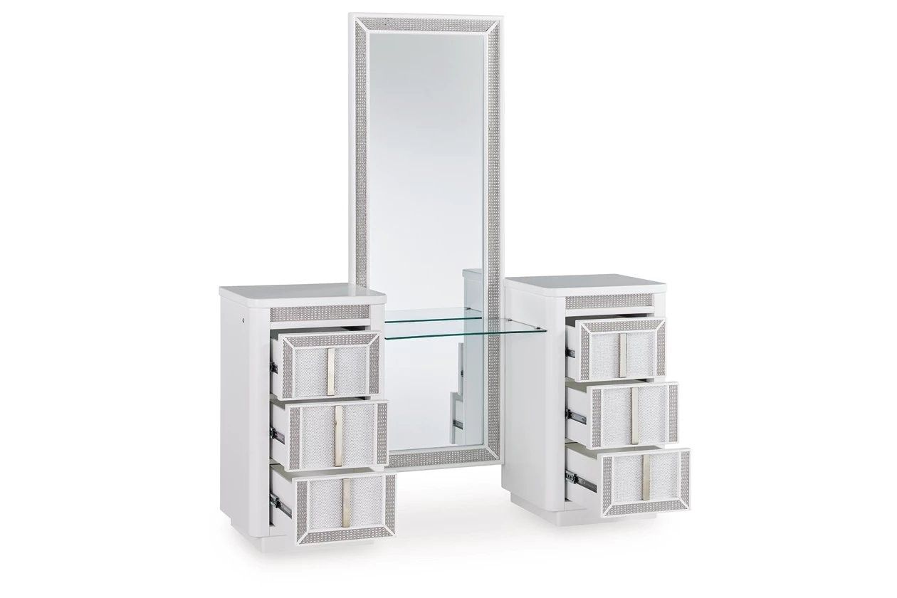 Chalanna Vanity Set In White B822B6