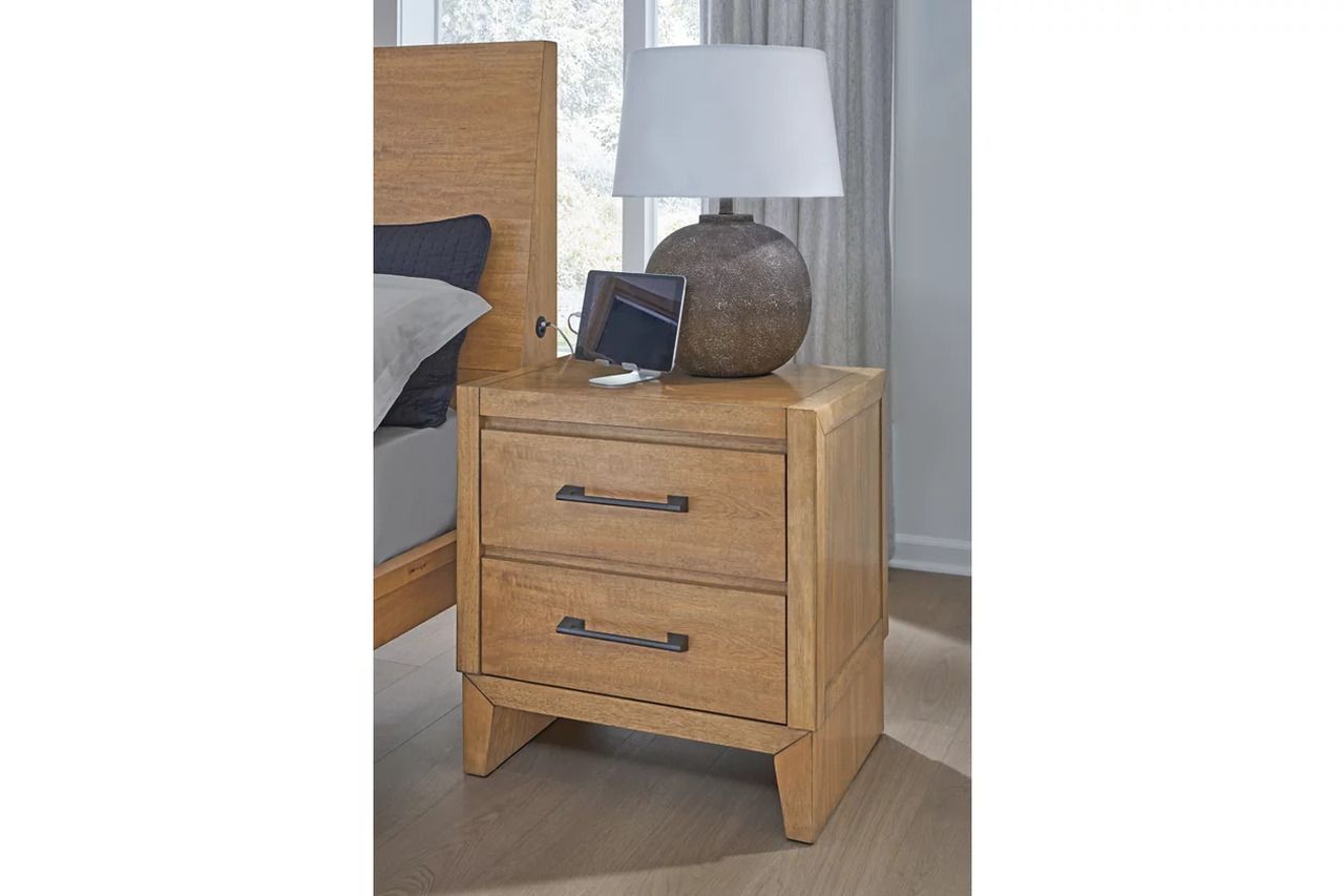 Sherbana Nightstand In Light Brown B83392