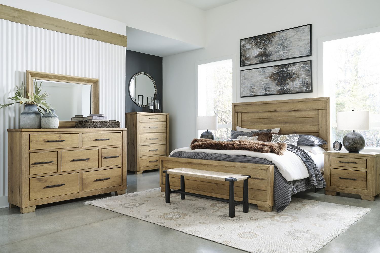 Galliden Dresser In Light Brown B84131