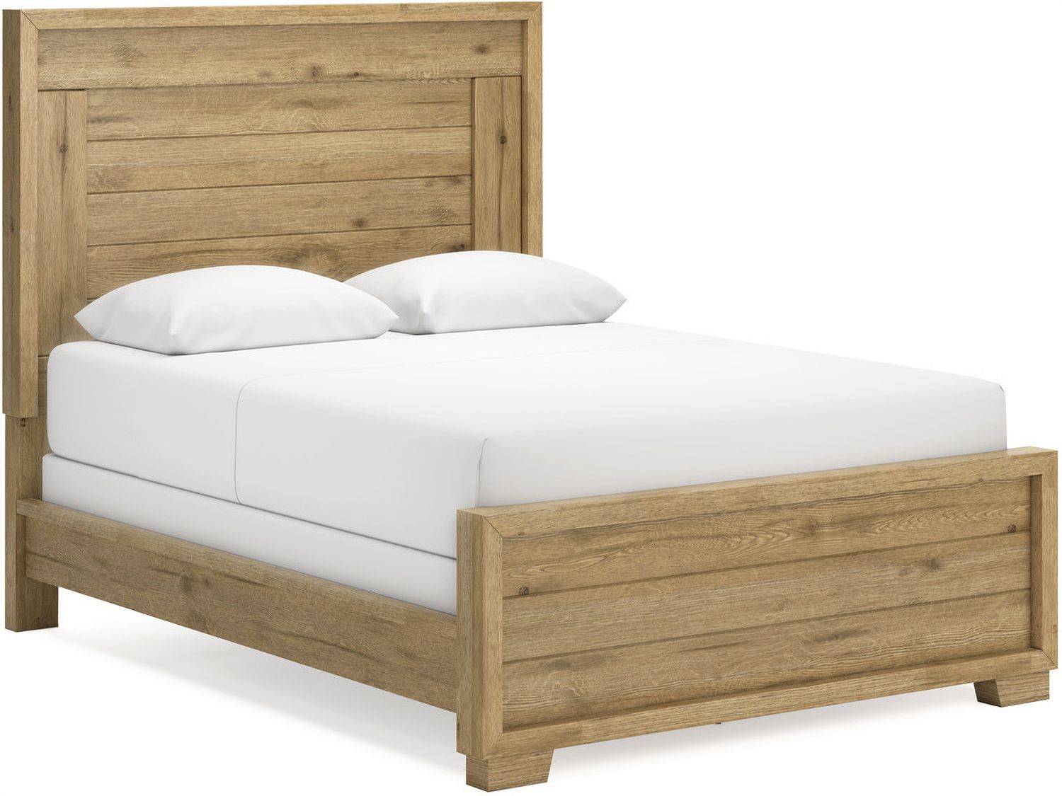 Galliden Queen Panel Bed In Light Brown B841B2