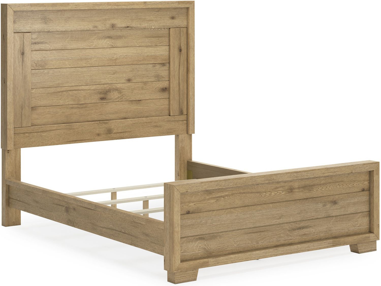 Galliden Queen Panel Bed In Light Brown B841B2