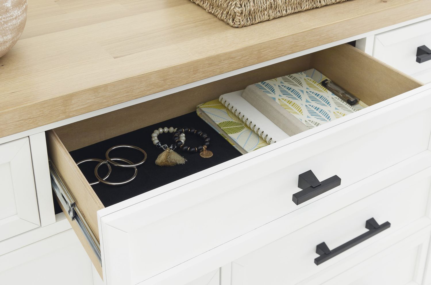 Ashbryn Dresser In White/Natural B84431