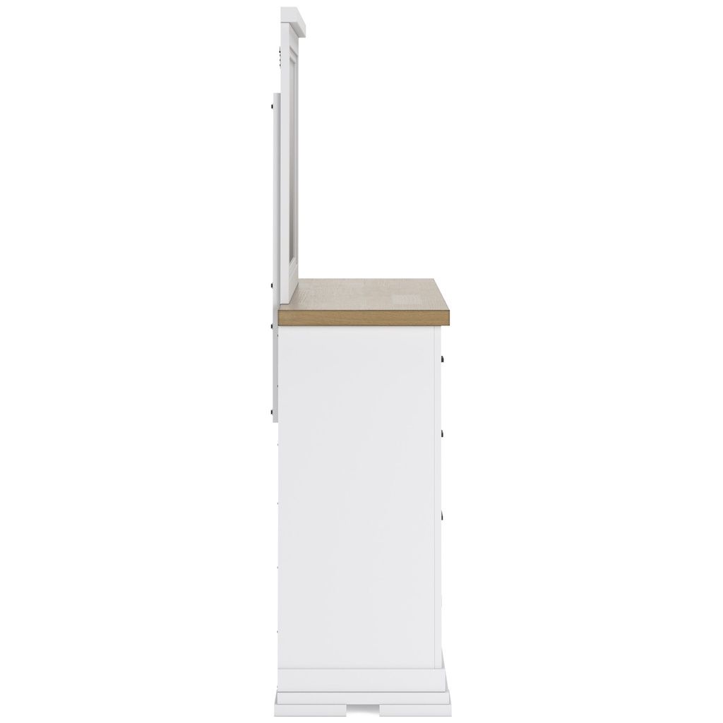 Ashbryn Bedroom Mirror In White/Natural B84436