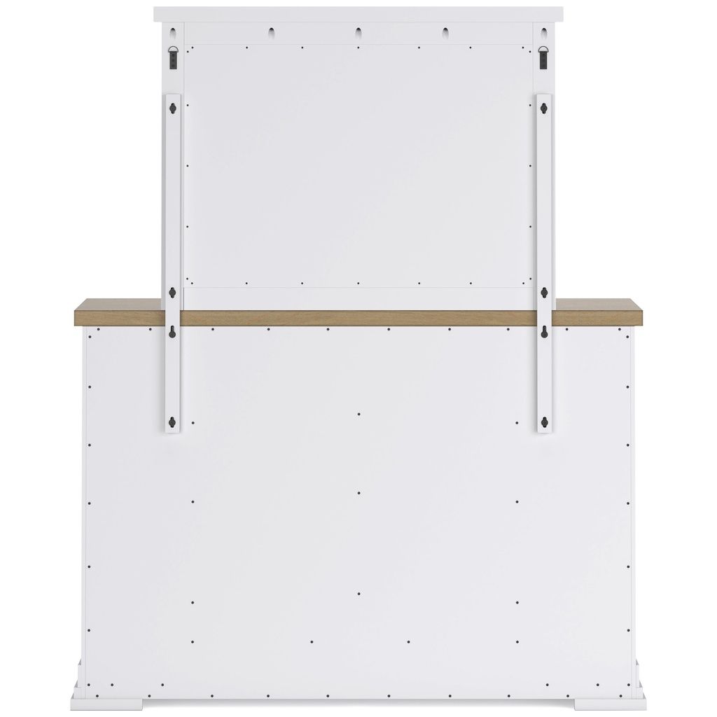 Ashbryn Bedroom Mirror In White/Natural B84436