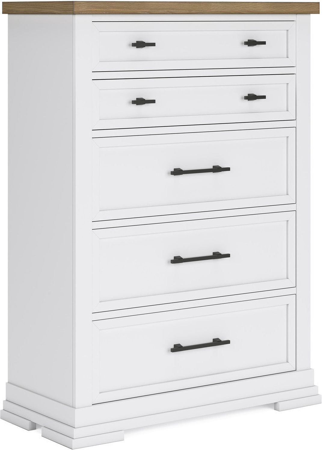 Ashbryn Chest Of Drawers In White/Natural B84446