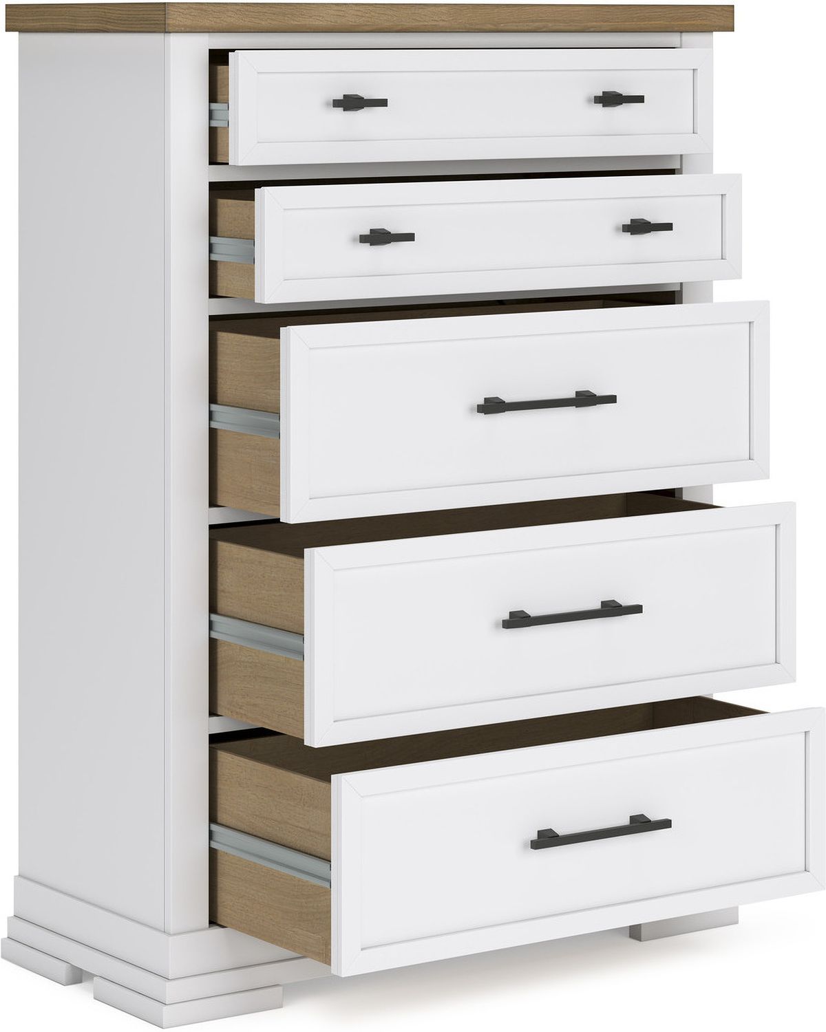 Ashbryn Chest Of Drawers In White/Natural B84446