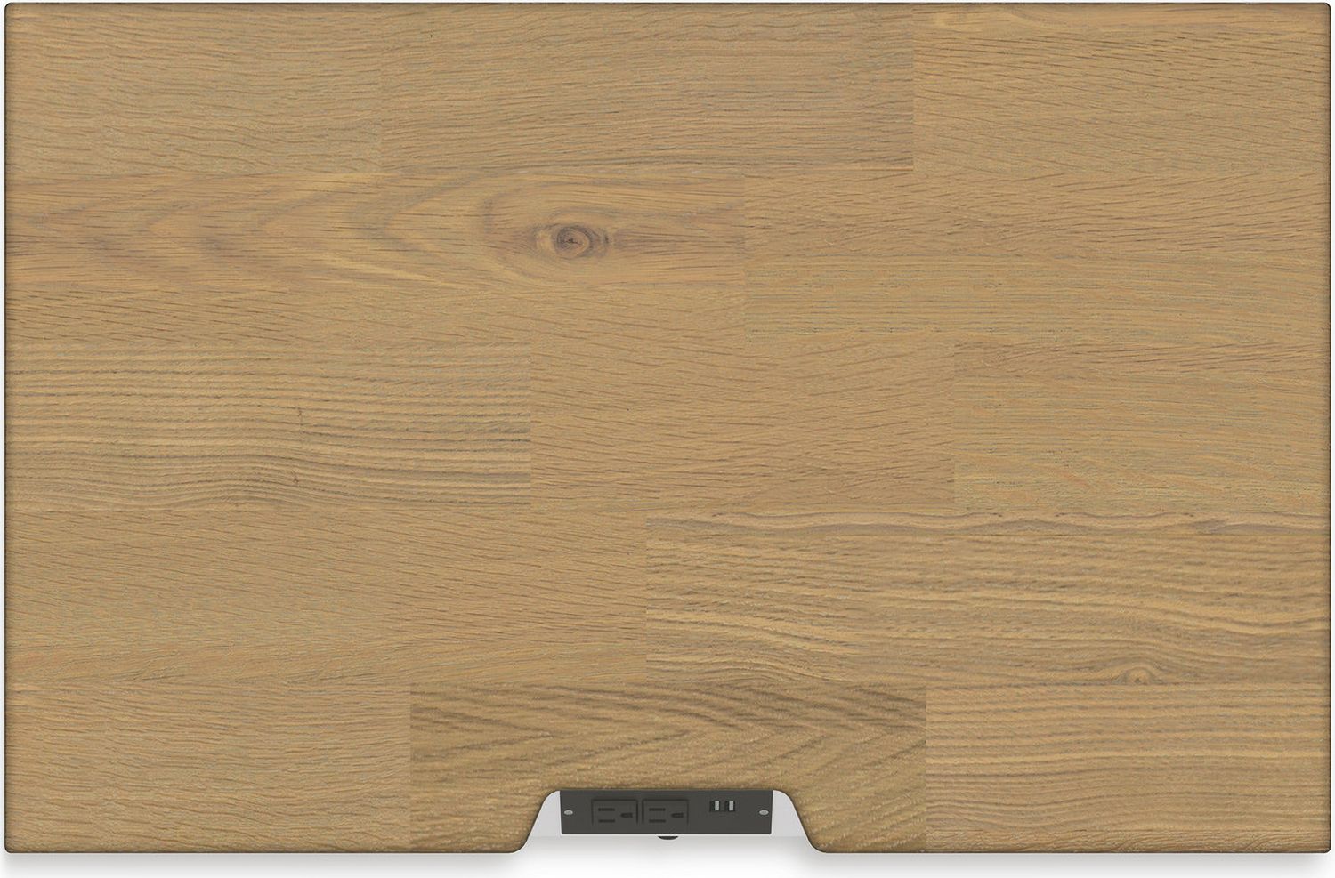 Ashbryn Nightstand In White/Natural B84493