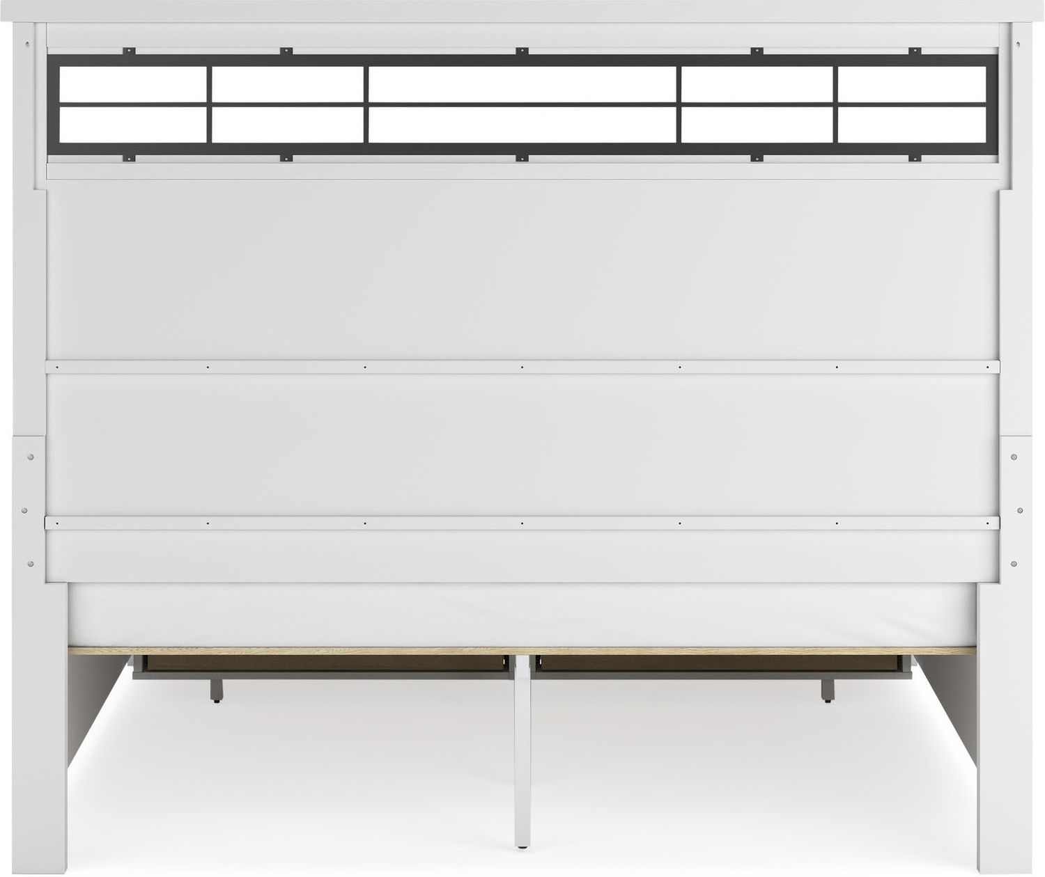Ashbryn King Panel Storage Bed In White/Natural B844B4
