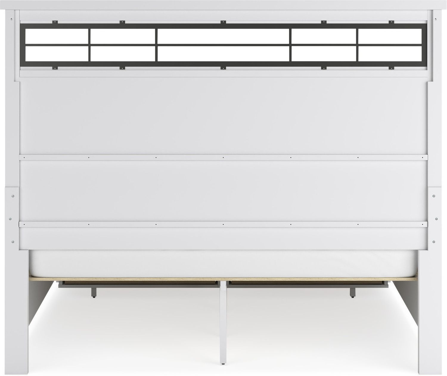 Ashbryn California King Panel Storage Bed In White/Natural B844B5