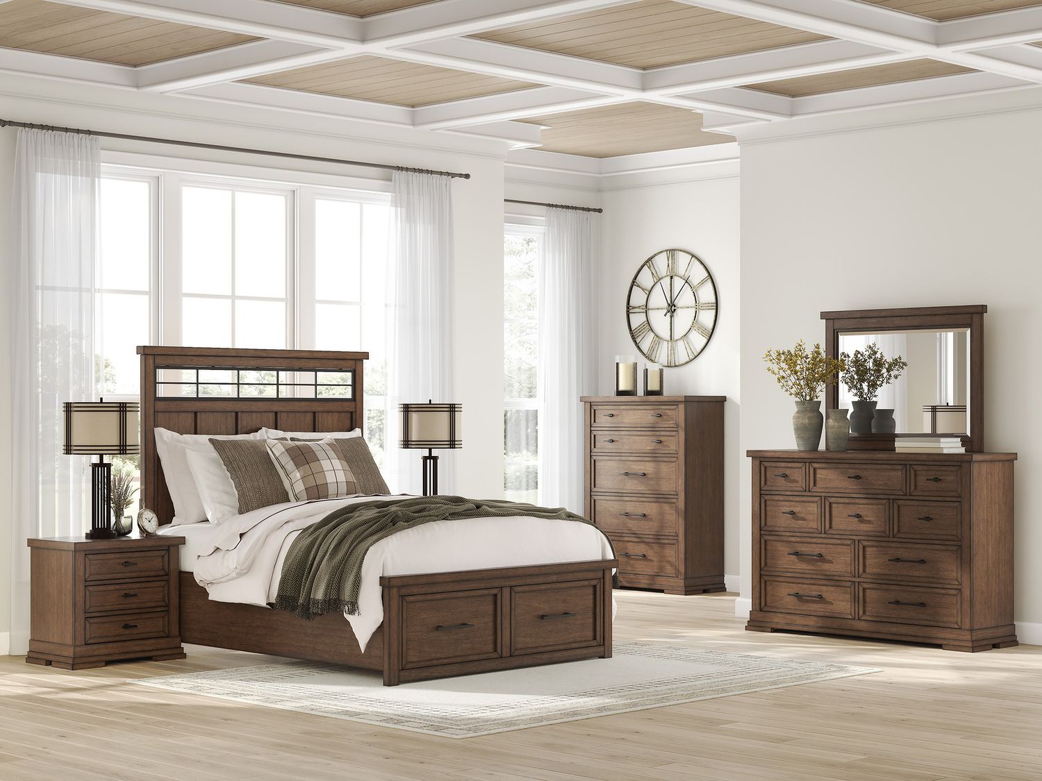 Taffenbrook Dresser In Medium Brown B84931