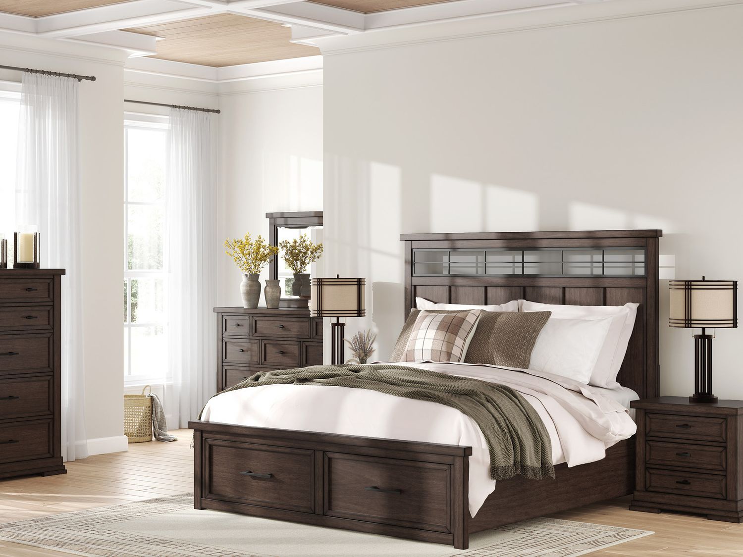 Taffenbrook Dresser In Medium Brown B84931