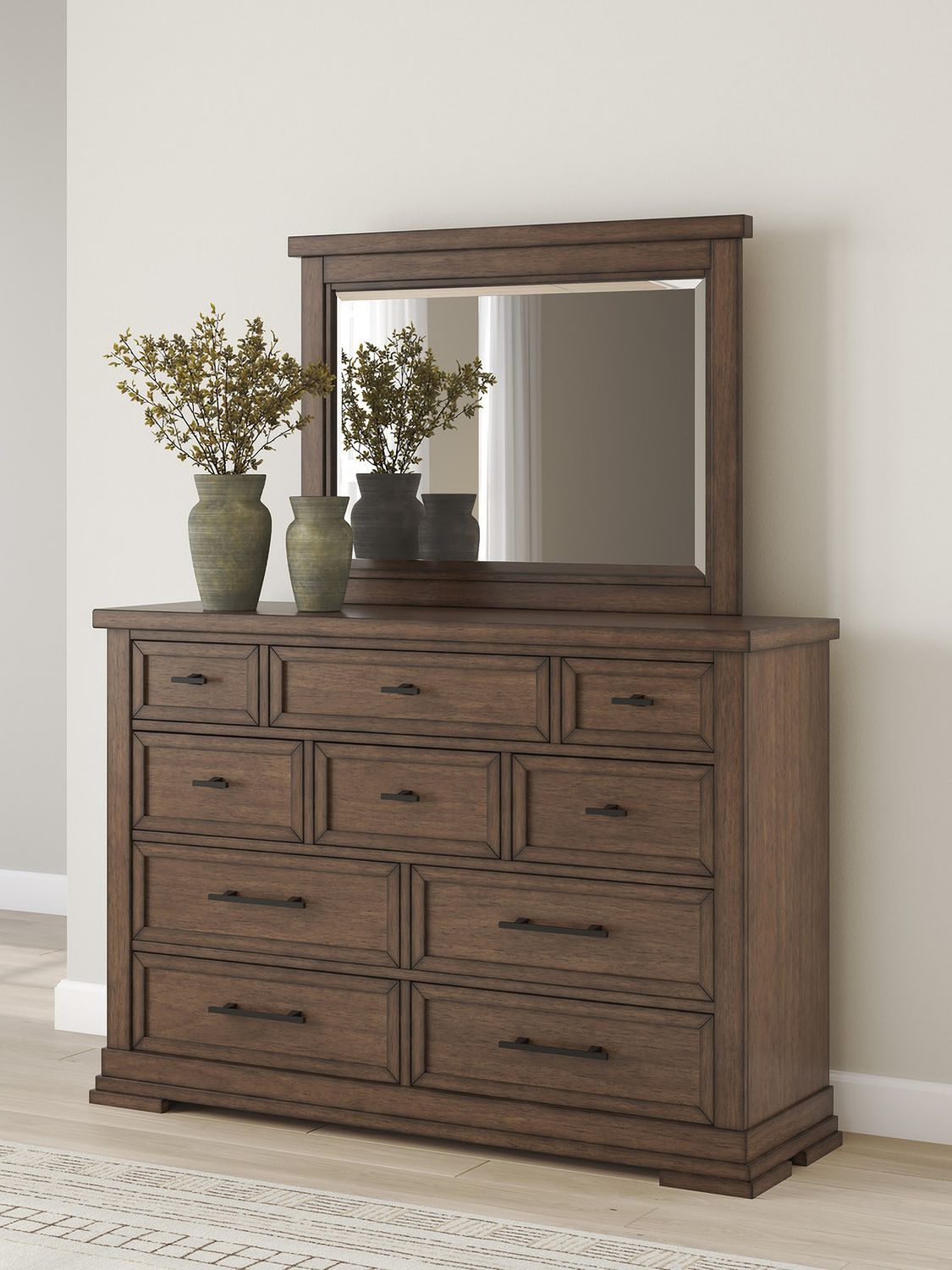 Taffenbrook Dresser In Medium Brown B84931