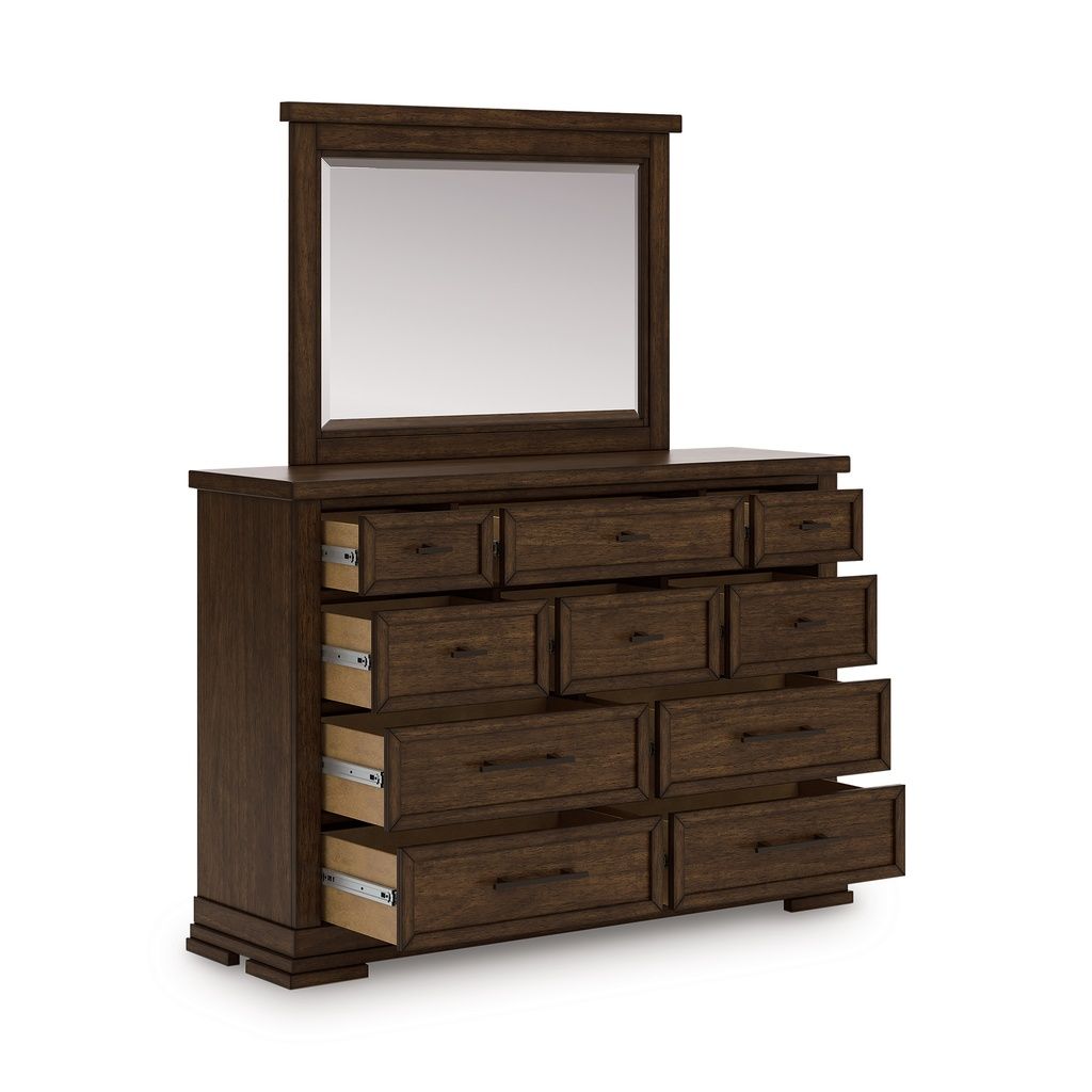 Taffenbrook Bedroom Mirror In Medium Brown B84936