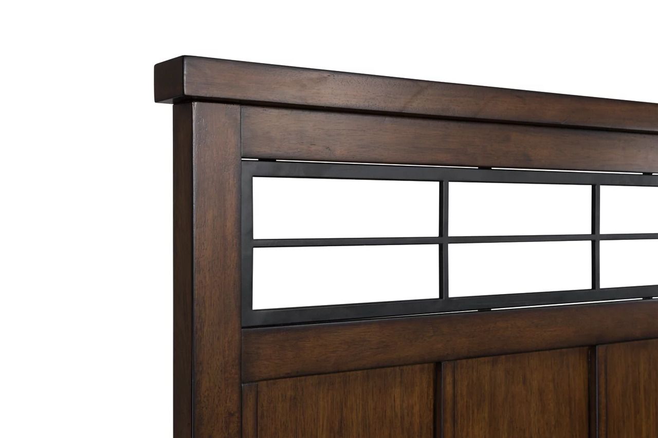 Taffenbrook Queen Panel Storage Bed In Medium Brown B849B2