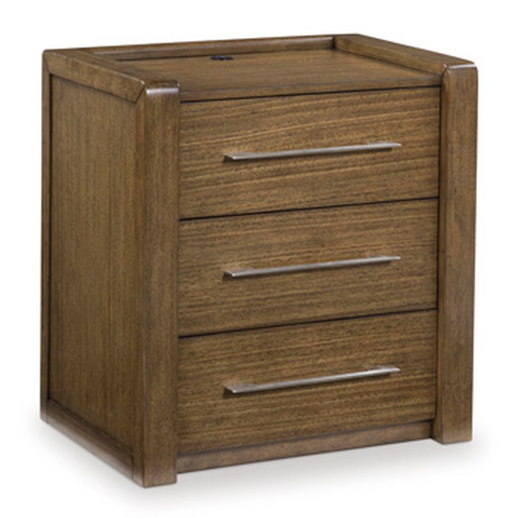 Marxmore Three Drawer NightStand In Brown B86393