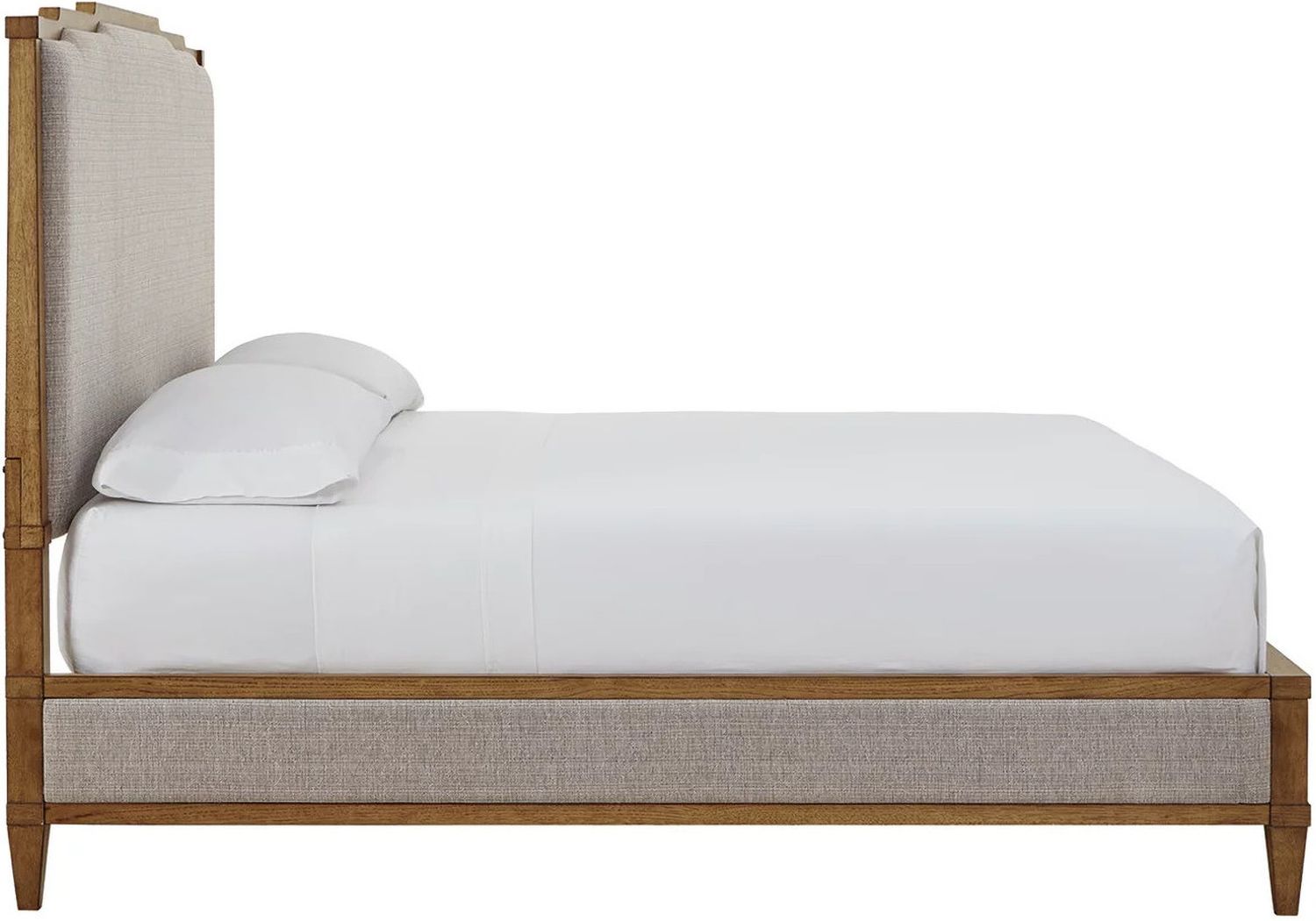 Sharlance California King Upholstered Panel Bed In Light Brown B895B7