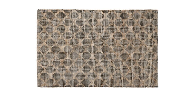 Sahara Black Natural Rug 5' x 8' B909045X8BK