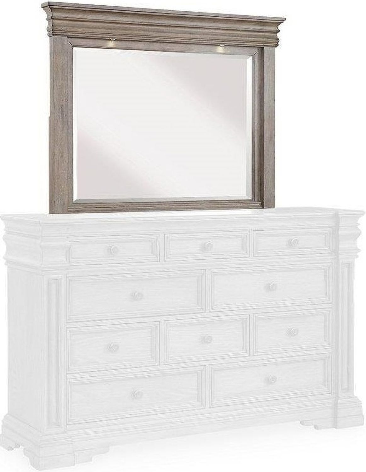Blairhurst Bedroom Mirror In Light Brown B91636