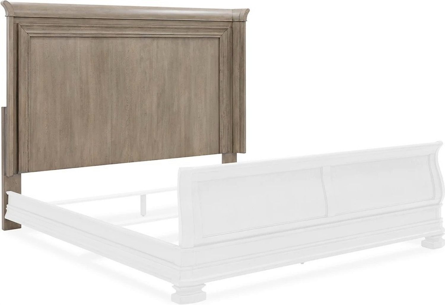 Lexorne Gray Queen Panel Headboard Only B92457