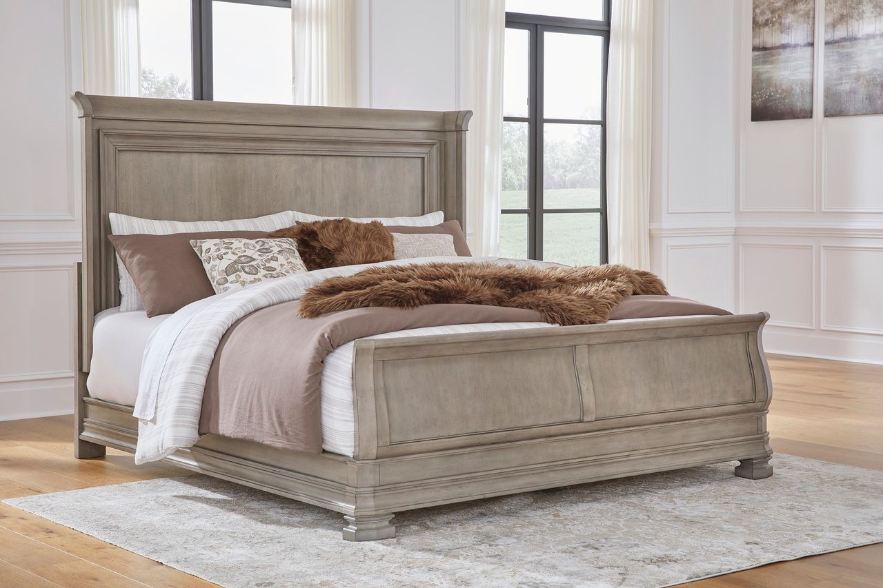 Lexorne Gray King/California King Panel Headboard Only B92458