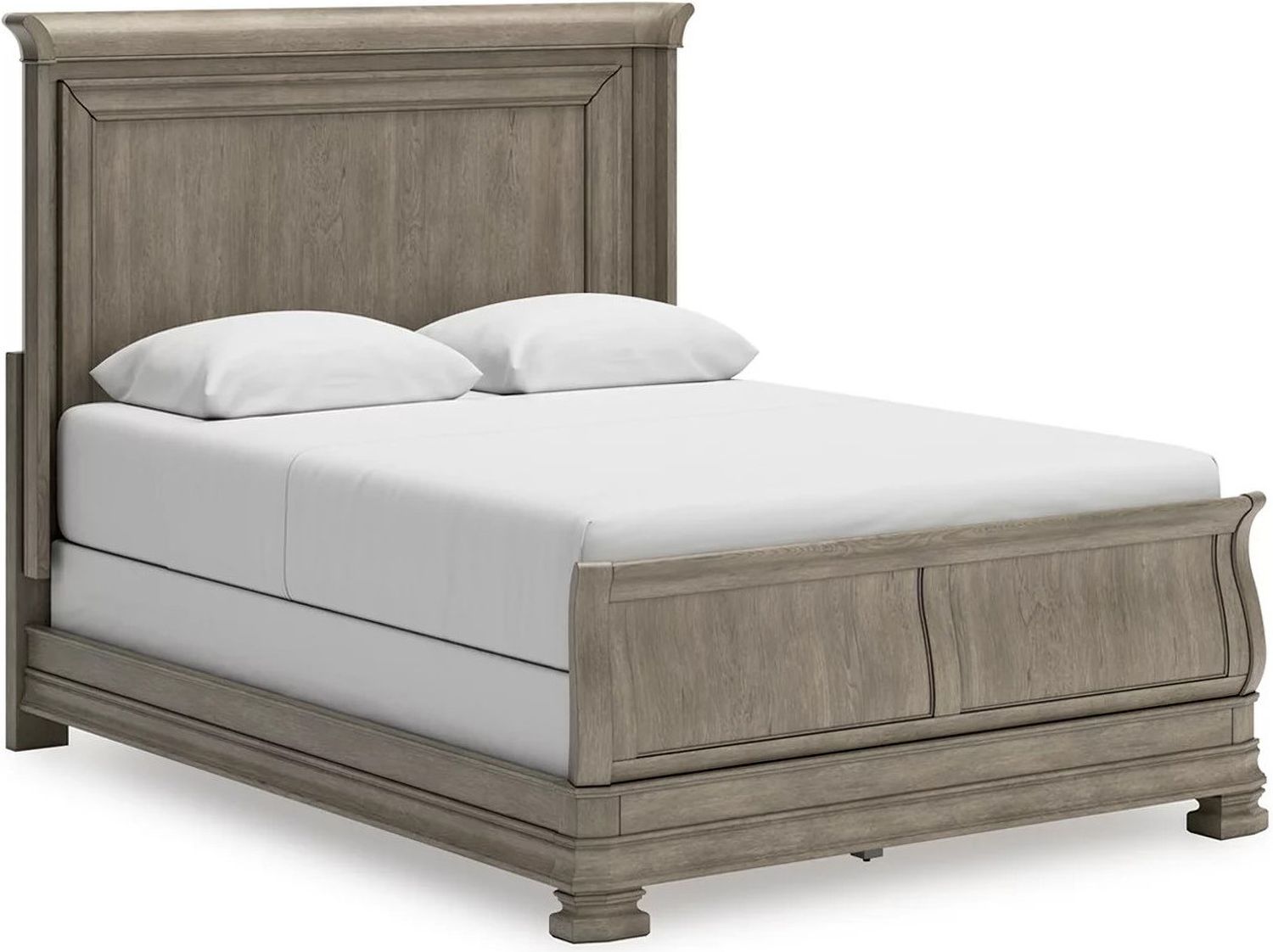 Lexorne Queen Sleigh Bed In Gray B924B2
